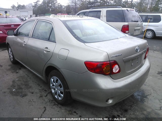 2T1BU4EE1AC417661 - 2010 TOYOTA COROLLA S/LE/XLE GOLD photo 3