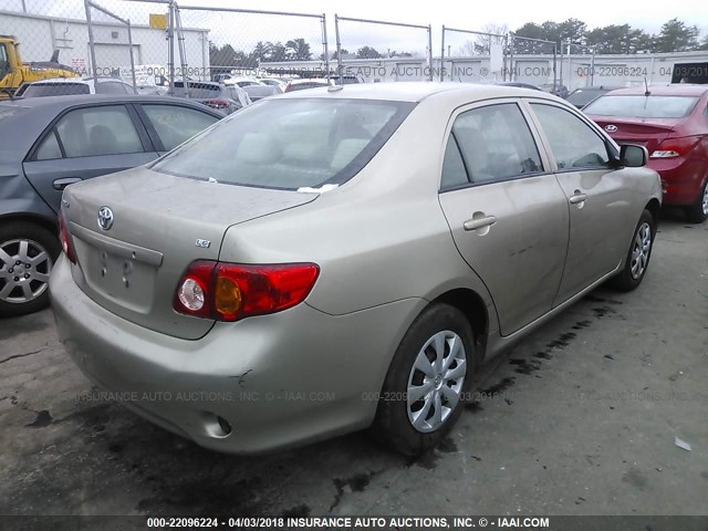 2T1BU4EE1AC417661 - 2010 TOYOTA COROLLA S/LE/XLE GOLD photo 4