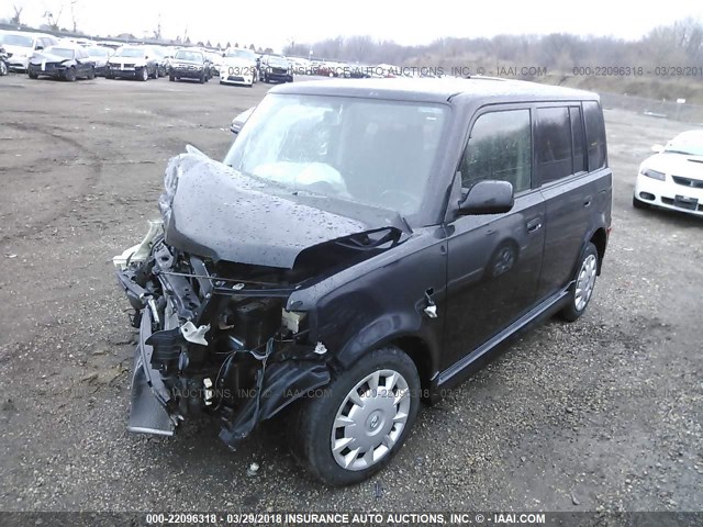JTLKT334664045191 - 2006 TOYOTA SCION XB შავი ფოტო 2