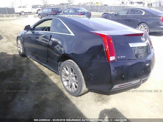 1G6DJ1ED5B0122049 - 2011 CADILLAC CTS PERFORMANCE COLLECTION Черный фото 3