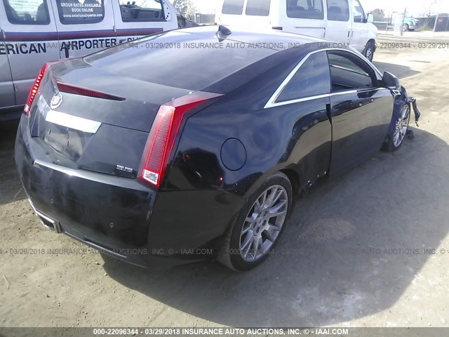 1G6DJ1ED5B0122049 - 2011 CADILLAC CTS PERFORMANCE COLLECTION Черный фото 4