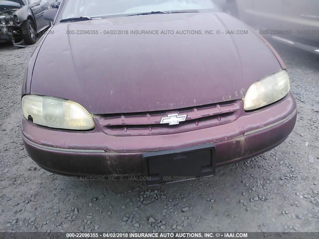 2G1WL52M2V9341601 - 1997 CHEVROLET LUMINA LS MAROON photo 6