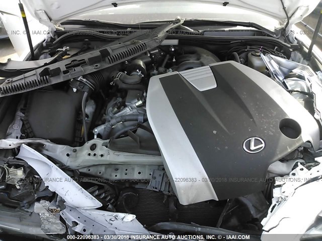 JTHBE1D28E5013180 - 2014 LEXUS IS 350 WHITE photo 10