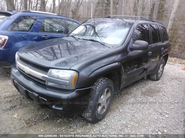 1GNDT13S762119115 - 2006 CHEVROLET TRAILBLAZER LS/LT GRAY photo 2