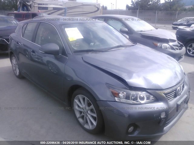 JTHKD5BH6D2142133 - 2013 LEXUS CT 200 GRAY photo 1