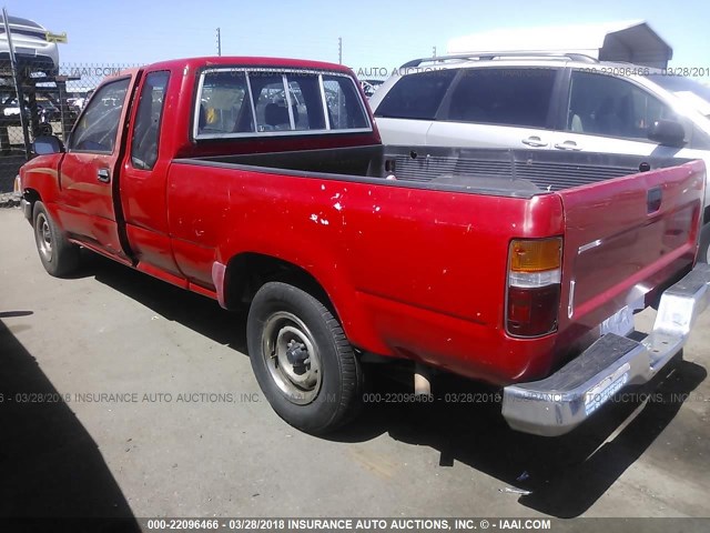 JT4RN93P5M5028472 - 1991 TOYOTA PICKUP 1/2 TON EXTRA LONG WHEELBASE DLX RED photo 3