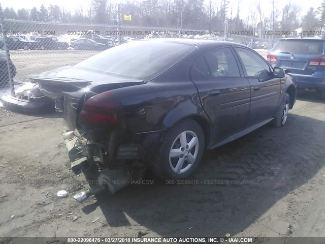 2G2WP552171100186 - 2007 PONTIAC GRAND PRIX BLACK photo 4