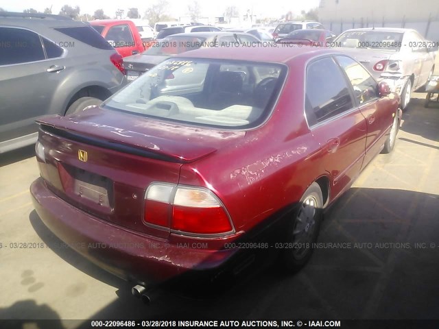 1HGCD5652TA136048 - 1996 HONDA ACCORD EX/EX-R RED photo 4