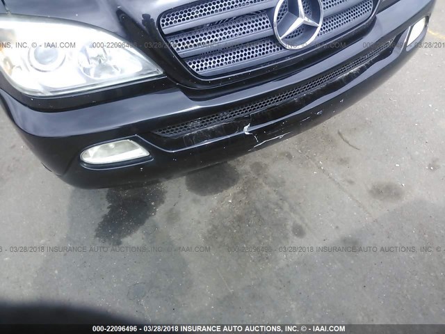 4JGAB57EX5A543236 - 2005 MERCEDES-BENZ ML 350 BLACK photo 6