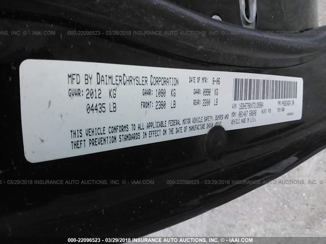 1B3HE78KX7D128964 - 2007 DODGE CALIBER R/T BLACK photo 9