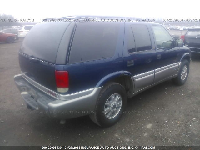 1GKDT13W4X2533910 - 1999 GMC JIMMY Dark Blue photo 4