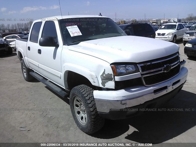 2GCEK13TX61148830 - 2006 CHEVROLET SILVERADO K1500 WHITE photo 1