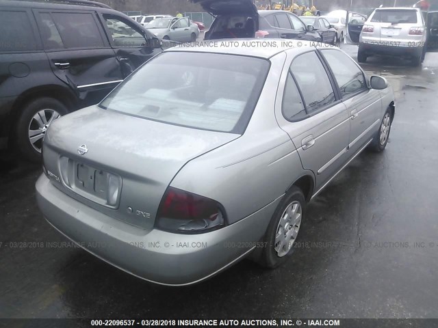 3N1CB51D92L685145 - 2002 NISSAN SENTRA XE/GXE GRAY photo 4