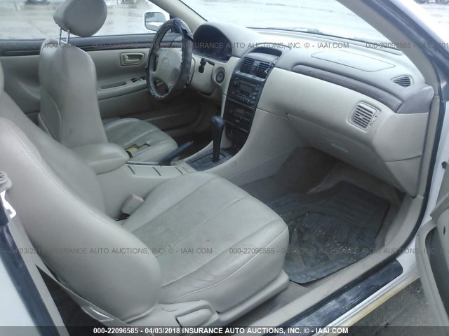 2T1CF22P1XC131858 - 1999 TOYOTA CAMRY SOLARA SE/SLE თეთრი ფოტო 5