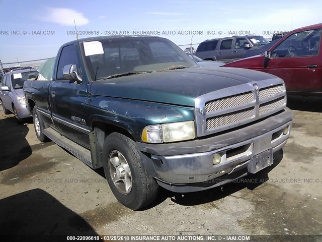 1B7HC16Y2TJ201555 - 1996 DODGE RAM 1500 GREEN photo 1