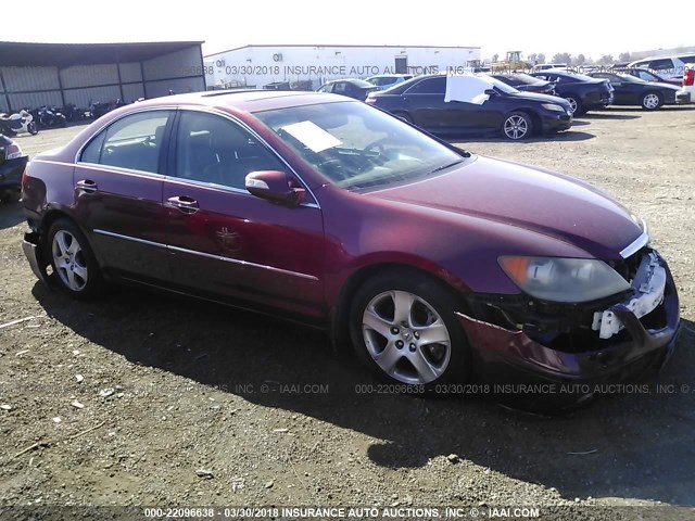 JH4KB16536C002472 - 2006 ACURA RL BURGUNDY photo 1