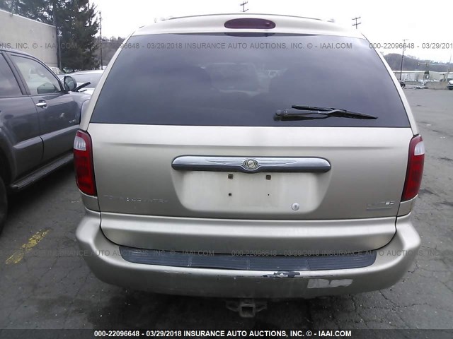 2C8GT64LX2R541464 - 2002 CHRYSLER TOWN & COUNTRY LIMITED GOLD photo 6