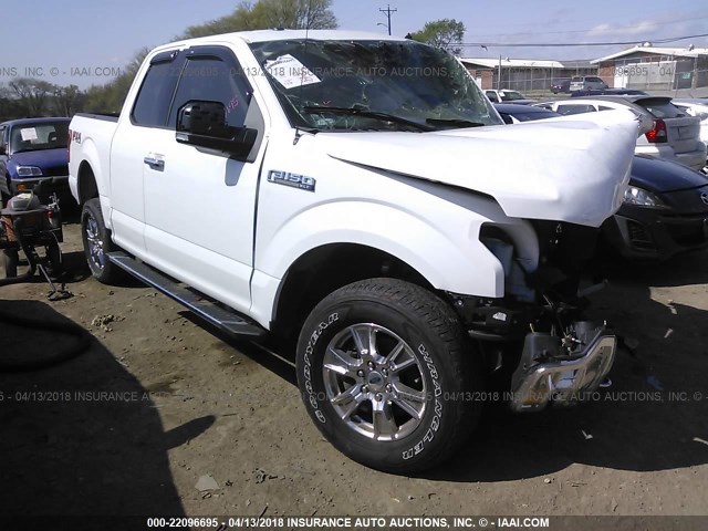 1FTFX1EF9FKE97121 - 2015 FORD F150 SUPER CAB WHITE photo 1