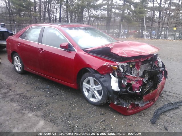 4T1BF1FK1CU630060 - 2012 TOYOTA CAMRY SE/LE/XLE 红色 照片 1