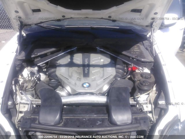 5UXFG8C51BLZ95948 - 2011 BMW X6 XDRIVE50I WHITE photo 10