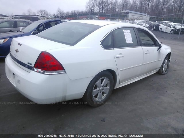 2G1WF5EK7B1205573 - 2011 CHEVROLET IMPALA LS WHITE photo 4