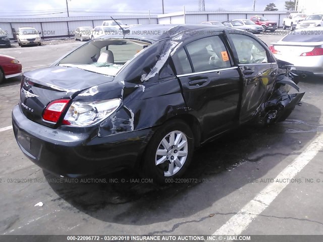 1C3LC46KX8N284468 - 2008 CHRYSLER SEBRING LX BLACK photo 4