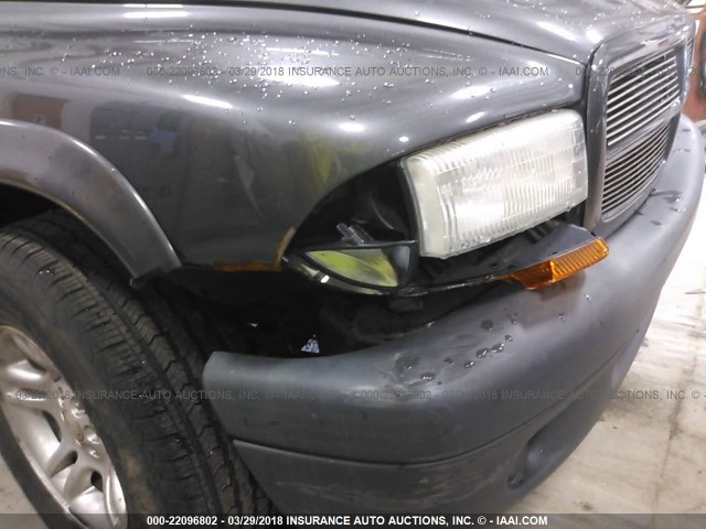 1D7HL38XX3S368049 - 2003 DODGE DAKOTA QUAD SPORT GRAY photo 6