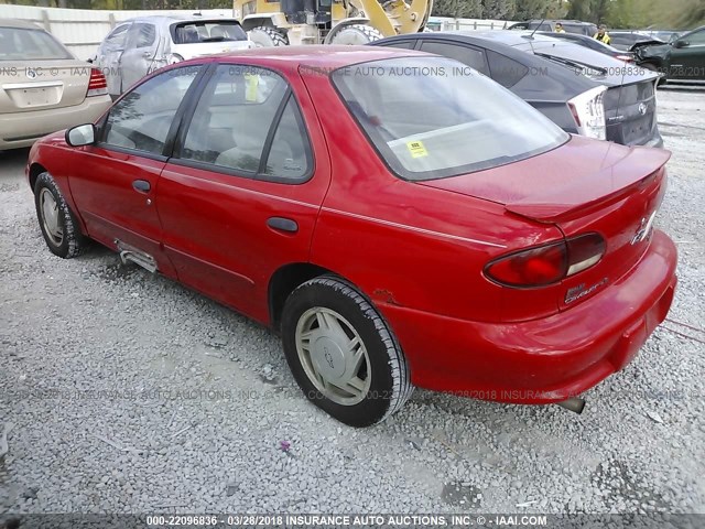 1G1JF5244W7330636 - 1998 CHEVROLET CAVALIER LS RED photo 3