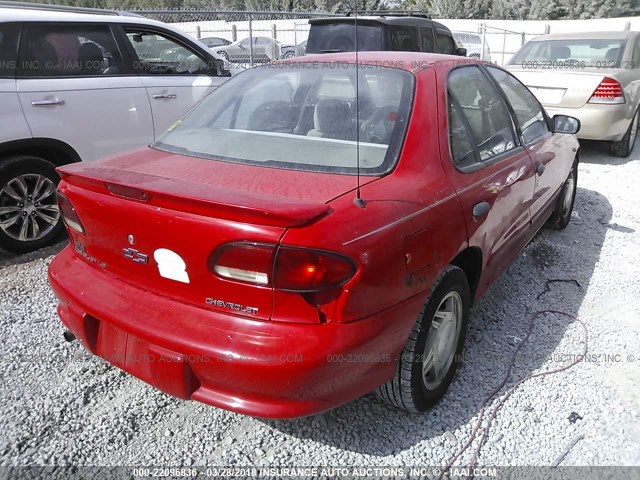 1G1JF5244W7330636 - 1998 CHEVROLET CAVALIER LS RED photo 6