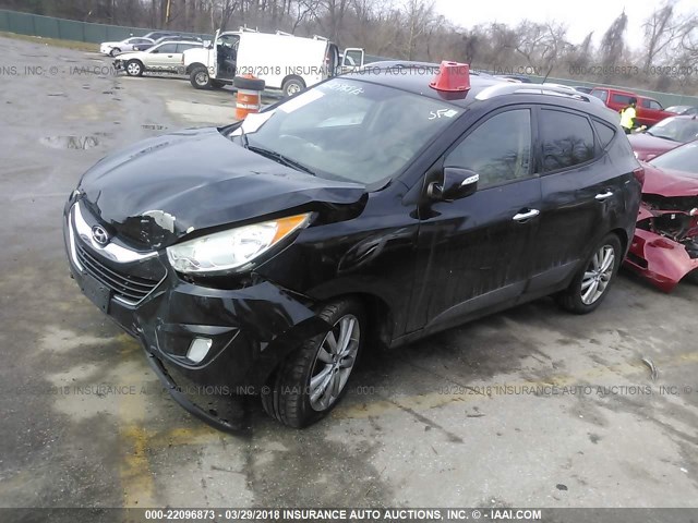 KM8JU3AC7AU041461 - 2010 HYUNDAI TUCSON GLS/LIMITED 黑色 照片 2
