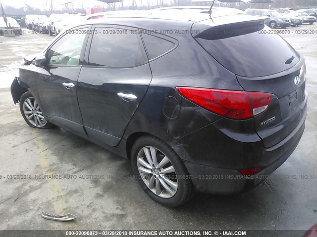 KM8JU3AC7AU041461 - 2010 HYUNDAI TUCSON GLS/LIMITED 黑色 照片 3