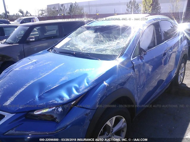 JTJBJRBZ0H2065479 - 2017 LEXUS NX 300H BLUE photo 6