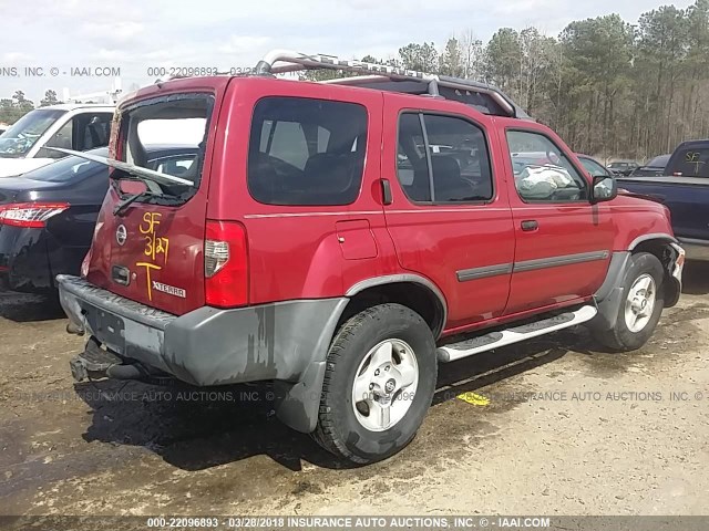 5N1ED28T32C603901 - 2002 NISSAN XTERRA XE/SE MAROON photo 4