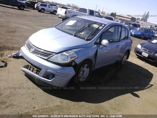 3N1BC1CP5CK229742 - 2012 NISSAN VERSA S/SL Light Blue photo 2