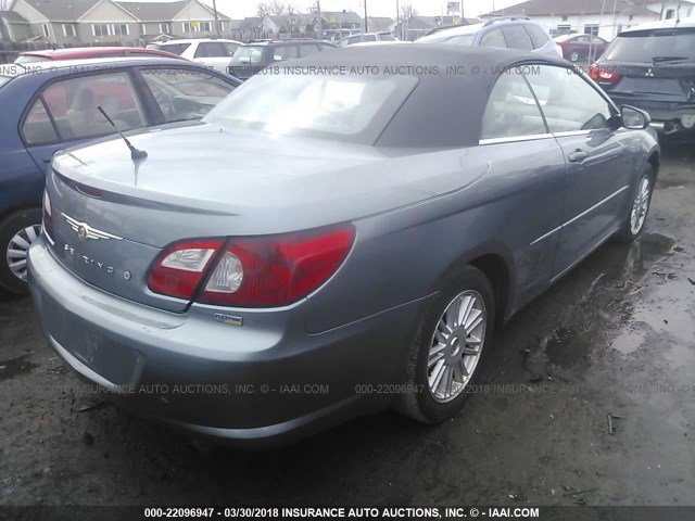 1C3LC55R28N633028 - 2008 CHRYSLER SEBRING TOURING SILVER photo 4