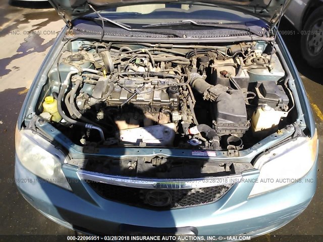 JM1BJ225621565442 - 2002 MAZDA PROTEGE DX/LX/ES TEAL photo 10