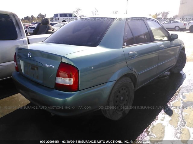 JM1BJ225621565442 - 2002 MAZDA PROTEGE DX/LX/ES TEAL photo 4