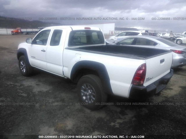 5TFUX4EN5FX034749 - 2015 TOYOTA TACOMA ACCESS CAB Ақ фото 3