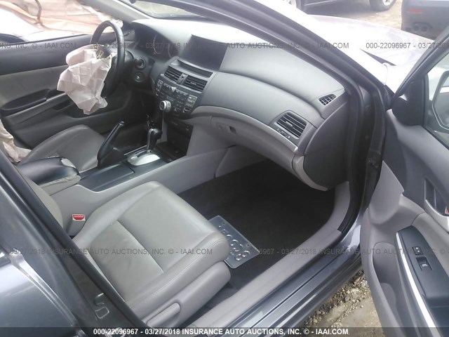 1HGCP2F86AA013771 - 2010 HONDA ACCORD EXL GRAY photo 5