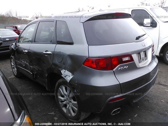 5J8TB2H55BA005759 - 2011 ACURA RDX TECHNOLOGY GRAY photo 3