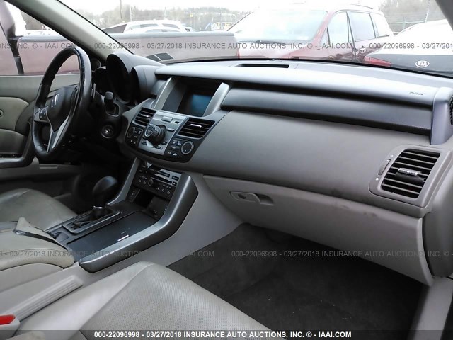 5J8TB2H55BA005759 - 2011 ACURA RDX TECHNOLOGY GRAY photo 5