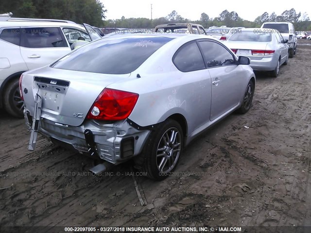 JTKDE177950056577 - 2005 TOYOTA SCION TC SILVER photo 4