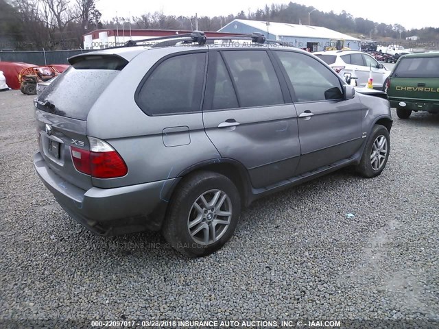 5UXFA13534LU33190 - 2004 BMW X5 3.0I BLACK photo 4