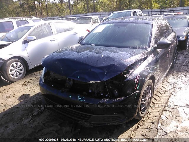 3VW2K7AJ7EM394262 - 2014 VOLKSWAGEN JETTA S BLACK photo 2