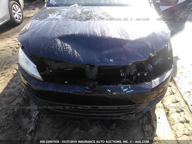 3VW2K7AJ7EM394262 - 2014 VOLKSWAGEN JETTA S BLACK photo 6