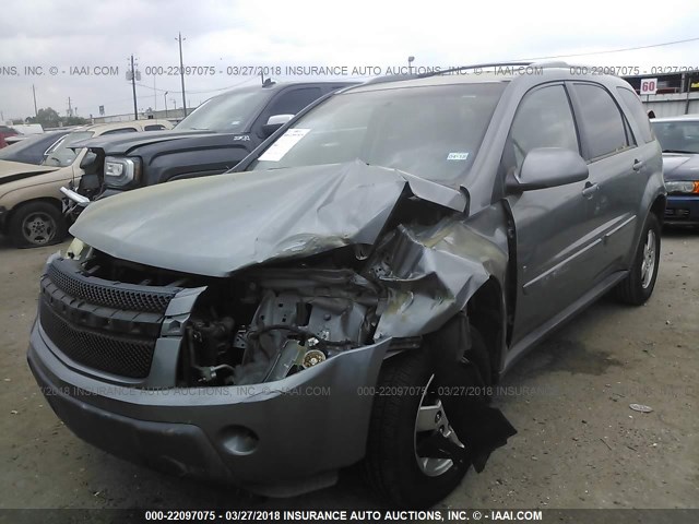 2CNDL63F866008483 - 2006 CHEVROLET EQUINOX LT GRAY photo 2