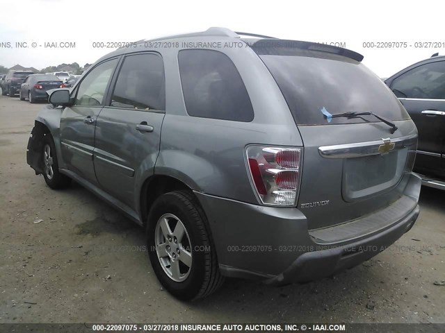 2CNDL63F866008483 - 2006 CHEVROLET EQUINOX LT GRAY photo 3