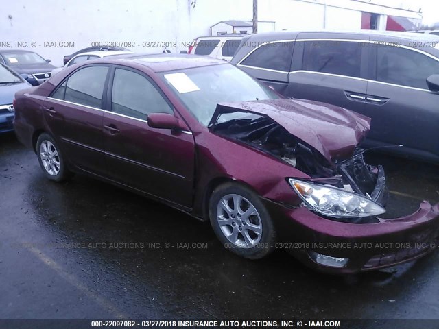 4T1BF32K25U095647 - 2005 TOYOTA CAMRY LE/XLE/SE ბურგუნდია ფოტო 1
