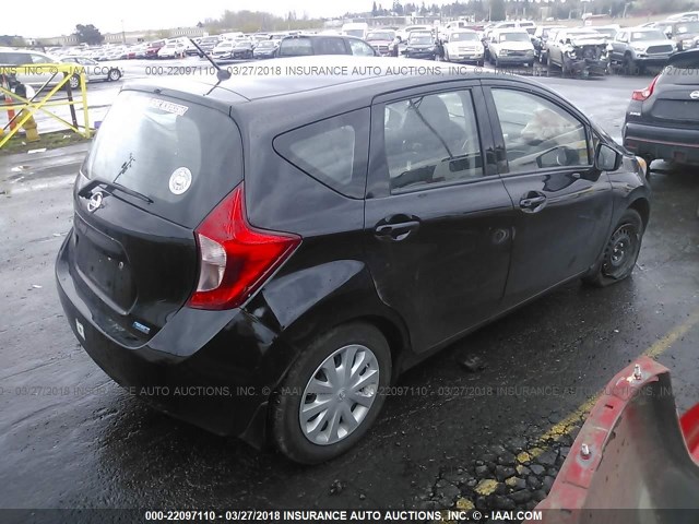 3N1CE2CP1FL429813 - 2015 NISSAN VERSA NOTE S/S PLUS/SV/SL/SR BLACK photo 4