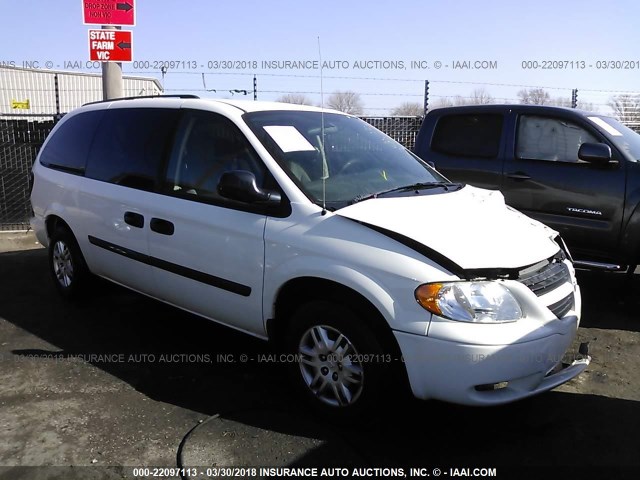 1D4GP24R27B255698 - 2007 DODGE GRAND CARAVAN SE WHITE photo 1